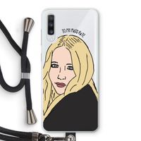 Mary Kate: Samsung Galaxy A70 Transparant Hoesje met koord