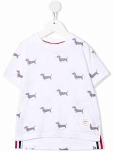 Thom Browne Kids t-shirt à imprimé graphique - Blanc