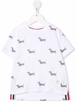 Thom Browne Kids t-shirt à imprimé graphique - Blanc