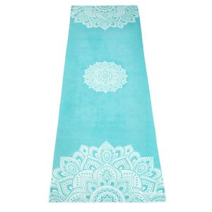 Yoga Design Lab Yogamat Handdoek - Mandala Turkoois