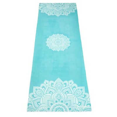 Yoga Design Lab Yogamat Handdoek - Mandala Turkoois