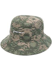 Jacquemus bob à motif en jacquard - Vert