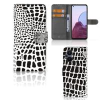 OPPO Reno 8 Lite | OnePlus Nord N20 | Telefoonhoesje | Met pasjeshouder | Slangenprint