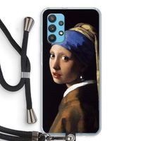 The Pearl Earring: Samsung Galaxy A32 4G Transparant Hoesje met koord