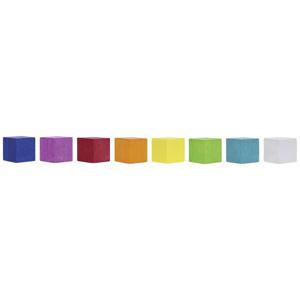 Magnetoplan Magneet Cube (l x b x h) 20 x 20 x 20 mm Blauw, Pink, Rood, Oranje, Geel, Groen, Blauw-groen, Wit 8 stuk(s) 16653810