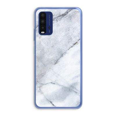 Witte marmer: Xiaomi Redmi 9T Transparant Hoesje