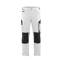 Blåkläder Schildersbroek met 4-weg stretch 10891645 | Wit/Donkergrijs | Maat 60 - 7330509743737