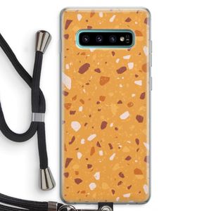 Terrazzo N°24: Samsung Galaxy S10 Plus Transparant Hoesje met koord