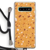 Terrazzo N°24: Samsung Galaxy S10 Plus Transparant Hoesje met koord