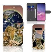 Samsung Galaxy S10 Plus | Telefoonhoesje | Met pasjeshouder | Roofdieren