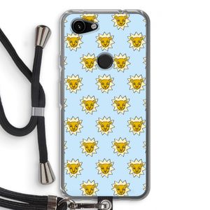 Leeuwenkoppen: Pixel 3a Transparant Hoesje met koord
