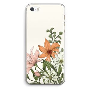 Floral bouquet: iPhone 5 / 5S / SE Transparant Hoesje