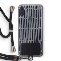 Moroccan stripes: Samsung Galaxy A11 Transparant Hoesje met koord