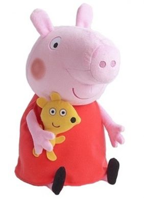 Nickelodeon knuffel Peppa Pig pluche rood 33 cm Nickelodeon knuffel Peppa Pig pluche rood 33 cm