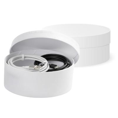 Ronde witte hobby knutsel doos - 2x stuks - dozen van karton - 10.5 x 4.5 cm - Hoedendoos - cadeauve