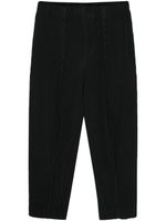 Homme Plissé Issey Miyake pantalon droit à design plissé - Noir