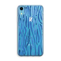Blauwe nerven: iPhone XR Transparant Hoesje