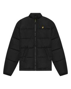 Lyle & Scott Winterjas puffer met capuchon - Z865 Jet zwart