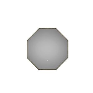 Martens Design Badkamerspiegel Stockholm Hexagon met Indirecte Verlichting Rondom - Badkamerspiegel Stockholm 50 cm