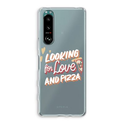 Pizza is the answer: Sony Xperia 5 III Transparant Hoesje