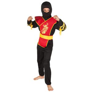Boland Verkleedpak Ninja Junior Zwart/Rood mt 128-140