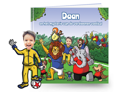 Het Mysterie van de Verdwenen Voetbal - gepersonaliseerd kinderboek met naam en foto