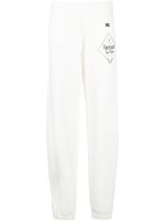 Wales Bonner pantalon de jogging à logo imprimé - Blanc