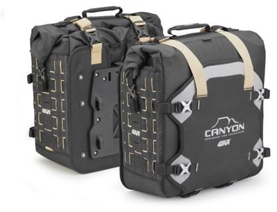 GIVI Canyon Unifit 35l + 35l, Zachte zijkoffers voor de moto, GRT709B