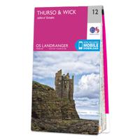 Wandelkaart - Topografische kaart 012 Landranger Thurso & Wick, John O