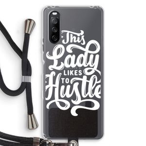 Hustle Lady: Sony Sony Xperia 10 III Transparant Hoesje met koord