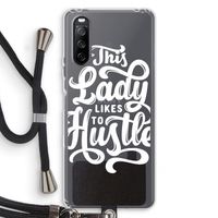 Hustle Lady: Sony Sony Xperia 10 III Transparant Hoesje met koord