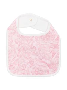 Versace Kids bavoir à imprimé baroque - Rose