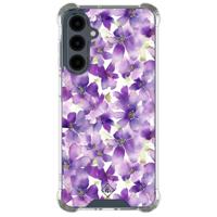 Samsung Galaxy A16 shockproof hoesje - Floral violet