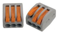 Wago lasklem met hevel 3 polig 0.08-2.5mm² soepel en massief 222-413 (per stuk)