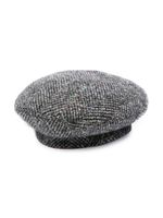 Borsalino bonnet à patch logo - Gris