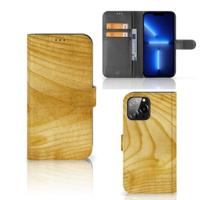 iPhone 13 Pro Max | Book Style Case | Licht Hout