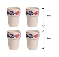 Boerenbont Boerenbont Kindermelkbeker hoogte 8 cm set van 4
