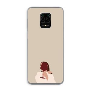 I drink wine: Xiaomi Redmi Note 9 Pro Transparant Hoesje