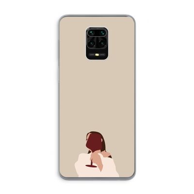I drink wine: Xiaomi Redmi Note 9 Pro Transparant Hoesje
