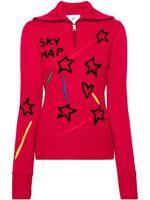 Rossignol x JCC sweat Constellation à col zippé - Rouge - thumbnail