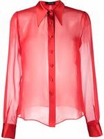 STYLAND chemise à effet de transparence - Rouge - thumbnail