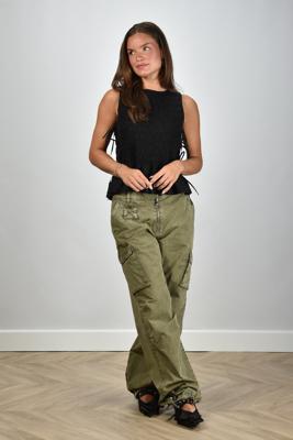Ganni broek W0754 kalamata
