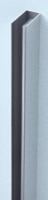 Beaux Chelles wandprofiel 200cm voor 8mm glas chroom