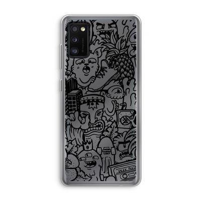 Vexx Black Mixtape: Samsung Galaxy A41 Transparant Hoesje