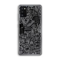 Vexx Black Mixtape: Samsung Galaxy A41 Transparant Hoesje