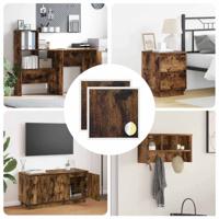 Zelfklevende Schroefhoes 2 pcs Gerookt eiken 20 x 0,5 mm