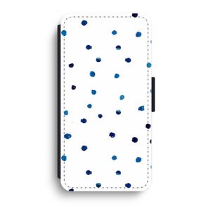 Blauwe stippen: iPhone XR Flip Hoesje