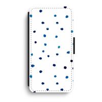 Blauwe stippen: iPhone XR Flip Hoesje