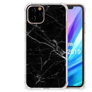 Apple iPhone 11 Pro Anti-Shock Hoesje Marmer Zwart - Origineel Cadeau Vader