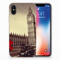 Apple iPhone X | Xs Siliconen Back Cover Londen - thumbnail